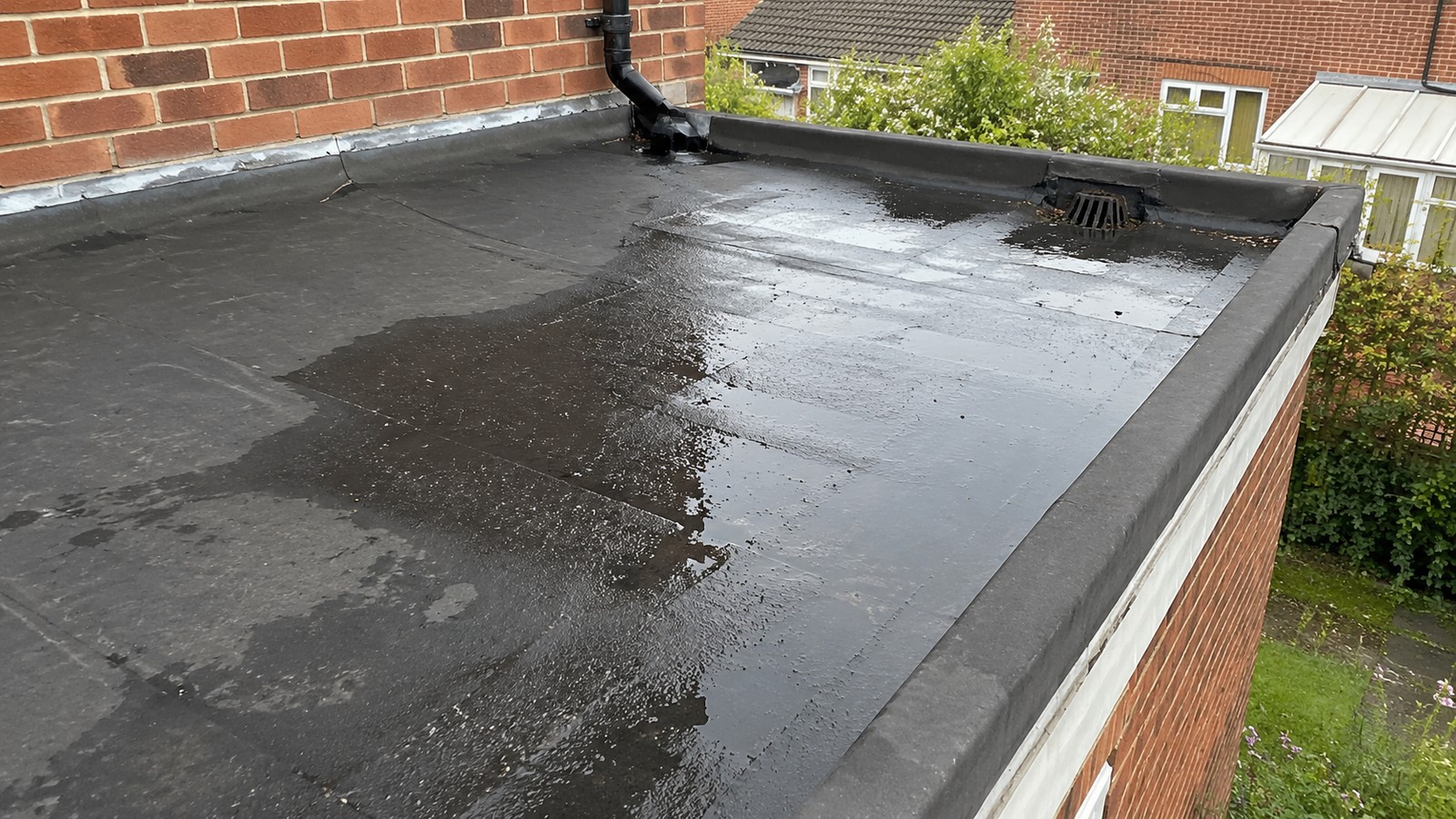 UK house detail relevant to drainage under and around an extension